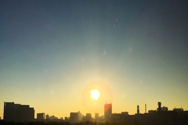 2017年1月2日の朝日